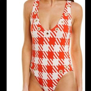 **NEVER WORN, NWT** Solid & Striped Bathing Suit